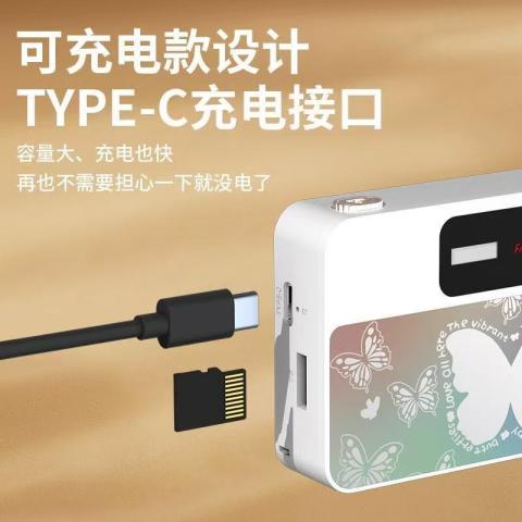 A LITTLE FLOWER 高清照相机CCD学生镜面蝴蝶装饰数码相机女生便携卡片机拍照神器 图片 7