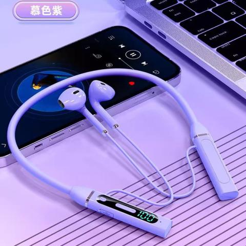 影巨人 【AI智能语音】新款蓝牙耳机挂脖式超长续航智能数显适用华为苹果 图片 6