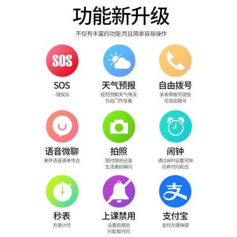 影巨人 智能电话手表4G青少年学生电话表手智能儿童定位插卡全网通 图片 6
