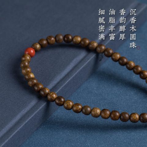 影巨人 中国风复古加里曼丹沉香木手机挂链女款挂绳短款手腕挂件挂饰吊绳 图片 3
