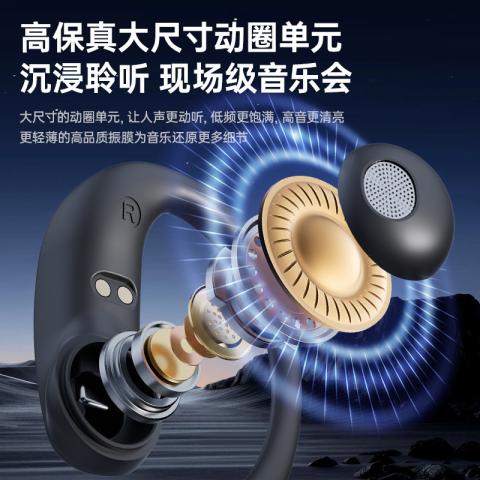 影巨人 无线蓝牙耳机2026新款挂耳不入耳开放运动高品质跑步华为苹果适用 图片 6