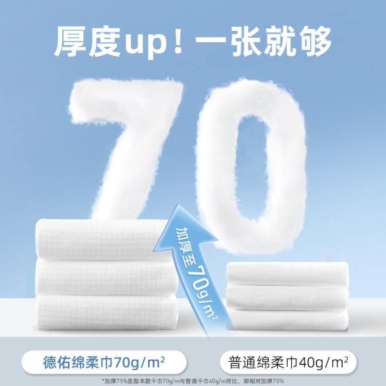 德佑 【超值必买】德佑婴幼儿洗脸巾绵柔巾婴儿干湿两用卸妆家庭必囤