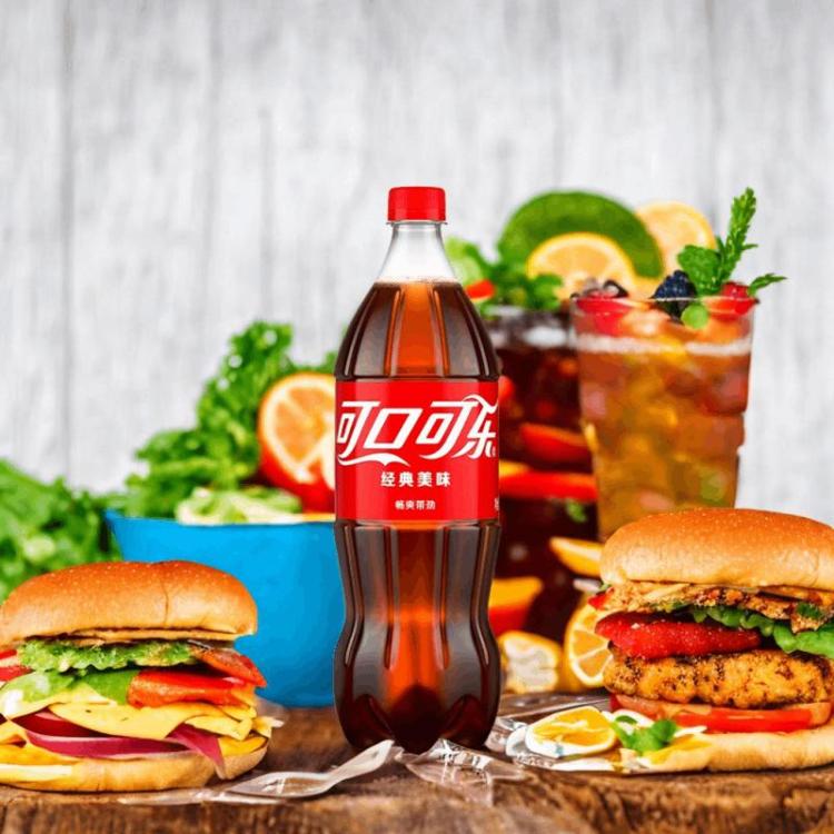 Coca-Cola/可口可乐 可口可乐PET1L可口可乐、雪碧、芬达、无糖可乐汽水2瓶装