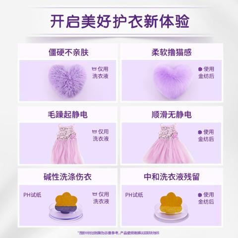 金纺 衣物护理剂柔顺剂柔软防静电薰衣草纯净温和5斤 图片 3