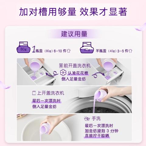 金纺 【纯棉羊毛丝绸可用】金纺衣物柔顺护理剂4kg*2  组合搭配更安心 图片 4