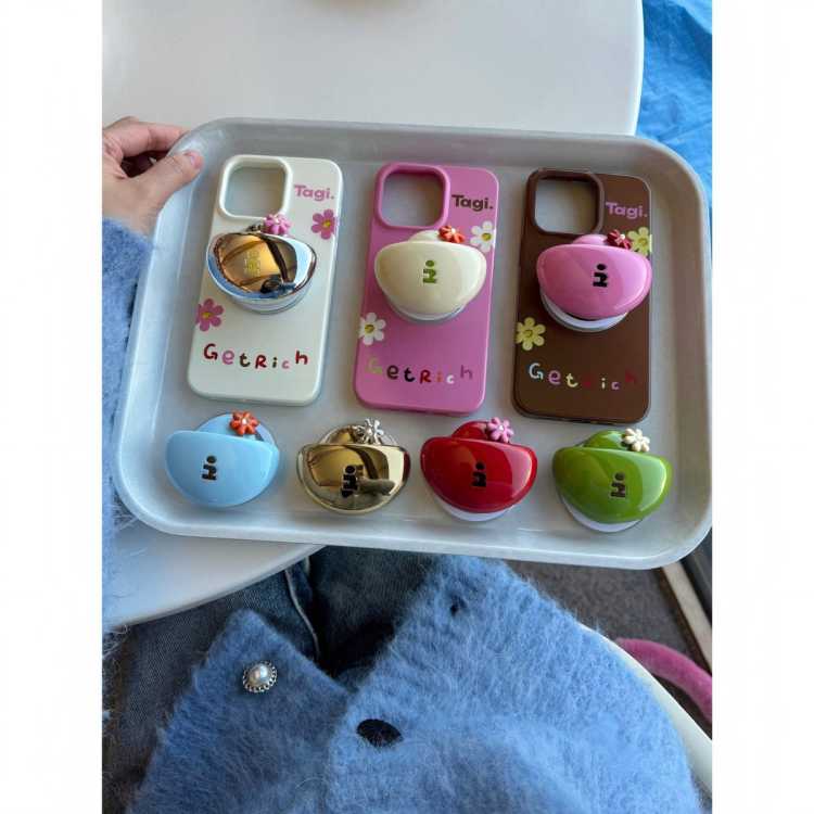 Tagi. 《有钱花元宝》get rich多色磁吸苹果手机壳可爱iphone15pm
