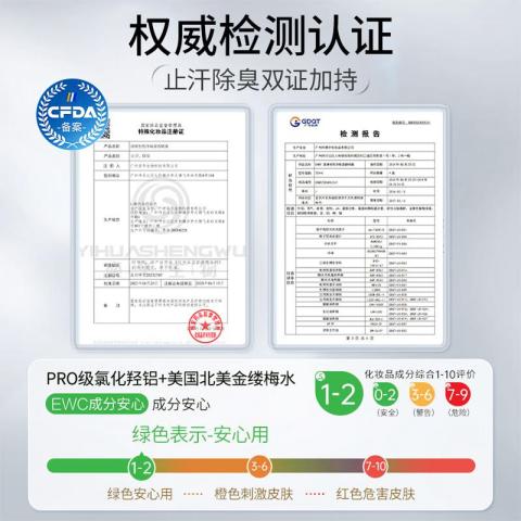 Poemoon 止汗喷雾持久清爽腋下干爽留香 男女士通用止汗露 清新去腋臭异味 图片 2
