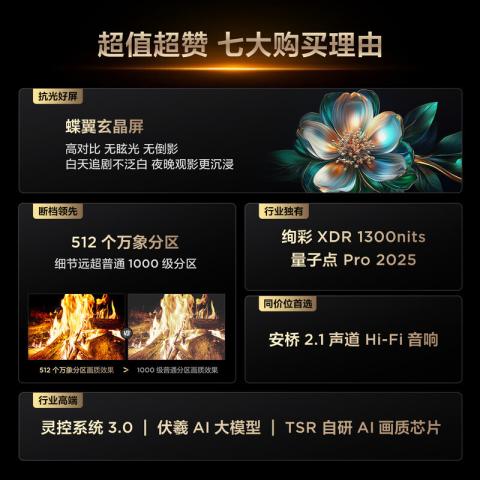 TCL 电视T6L 98/85/75/65/55英寸 QD-Mini LED 万象分区 图片 4