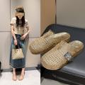 俞兆林 拖鞋女生夏季透明水晶简单闪闪平底镂空百搭包头凉拖 图片 1