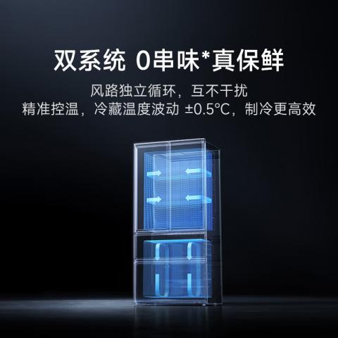 小米 冰箱【年度新品】双系统560升法式超薄嵌入家用大容量电冰箱 图片 3