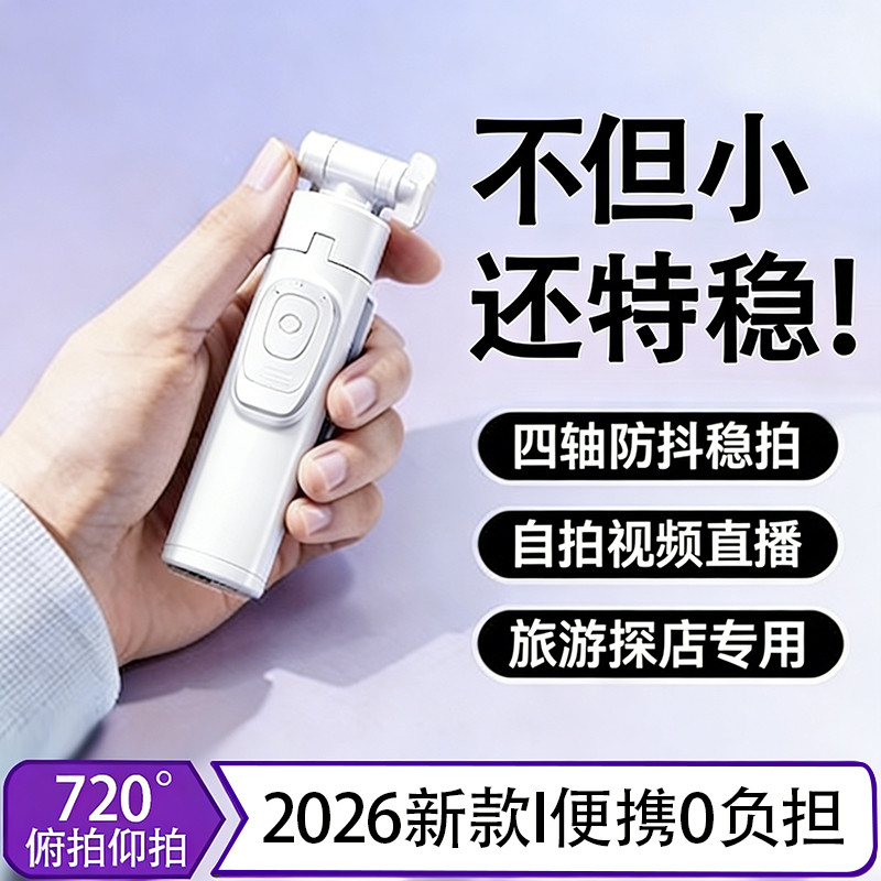 李森 蓝牙自拍杆遥控旅游自拍神器美颜灯户外便携演唱会落地三脚架