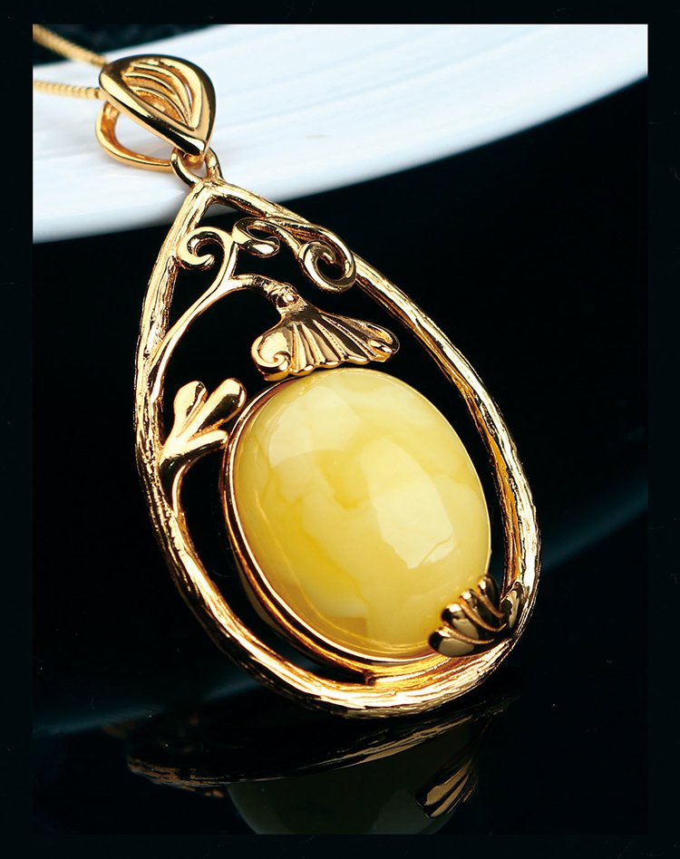 原矿无优化蜜蜡吊坠