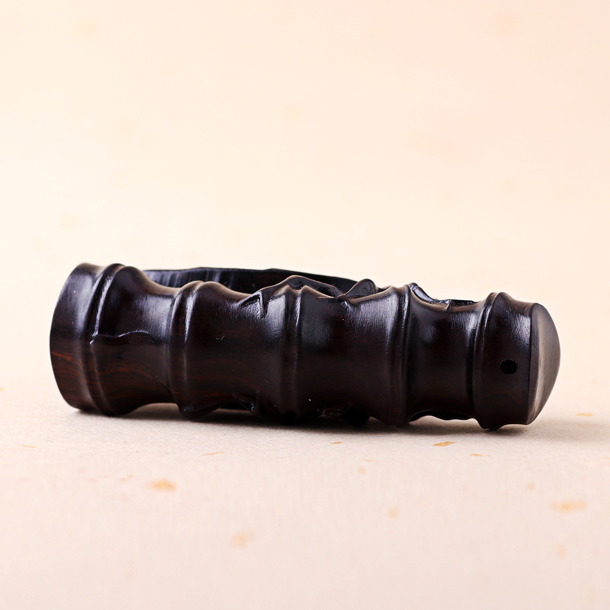 【悦生活】紫光檀 黑檀木手把件 一鸣惊人 文玩