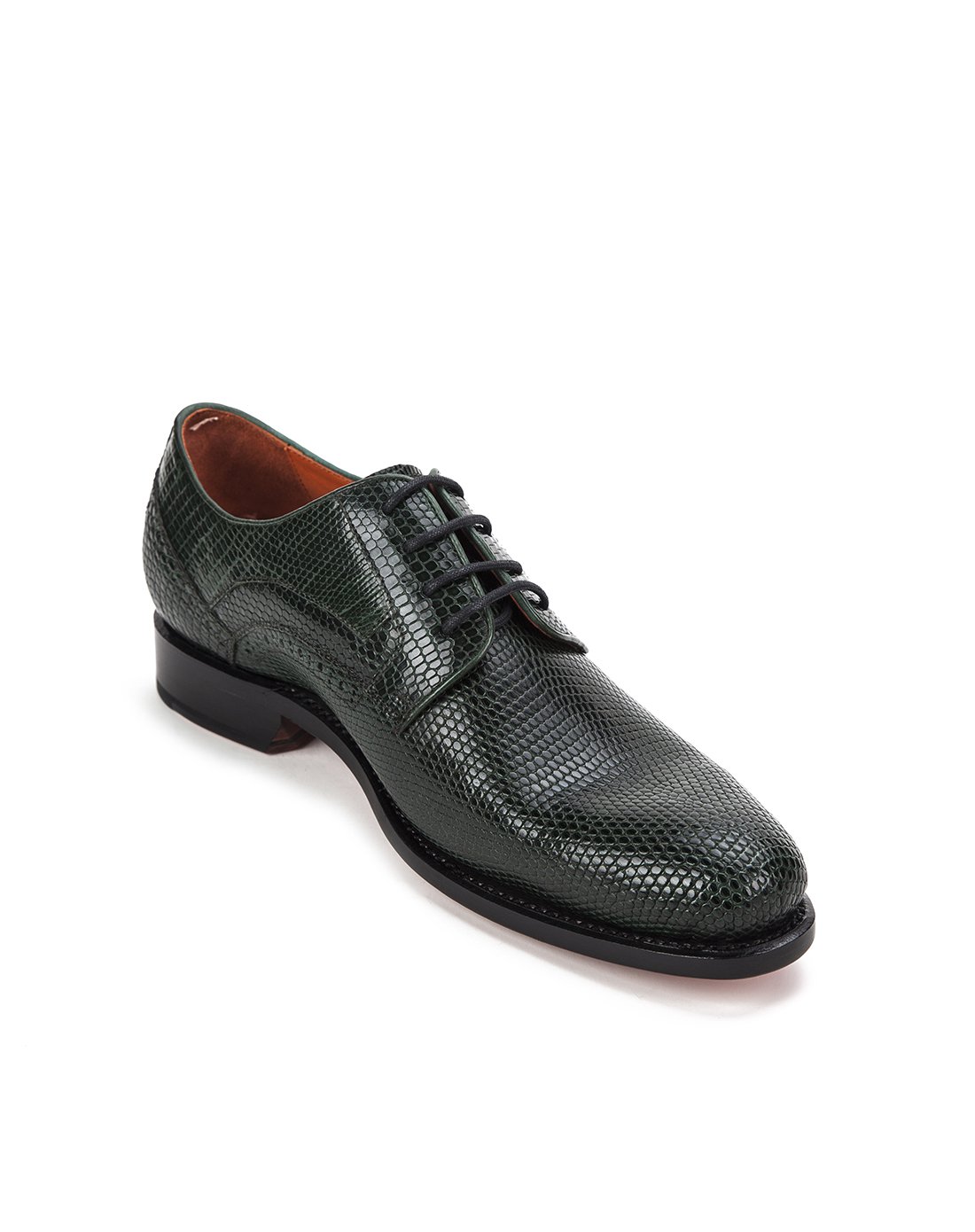 固特异手工鞋 蜥蜴皮高档男式商务正装皮鞋德比鞋