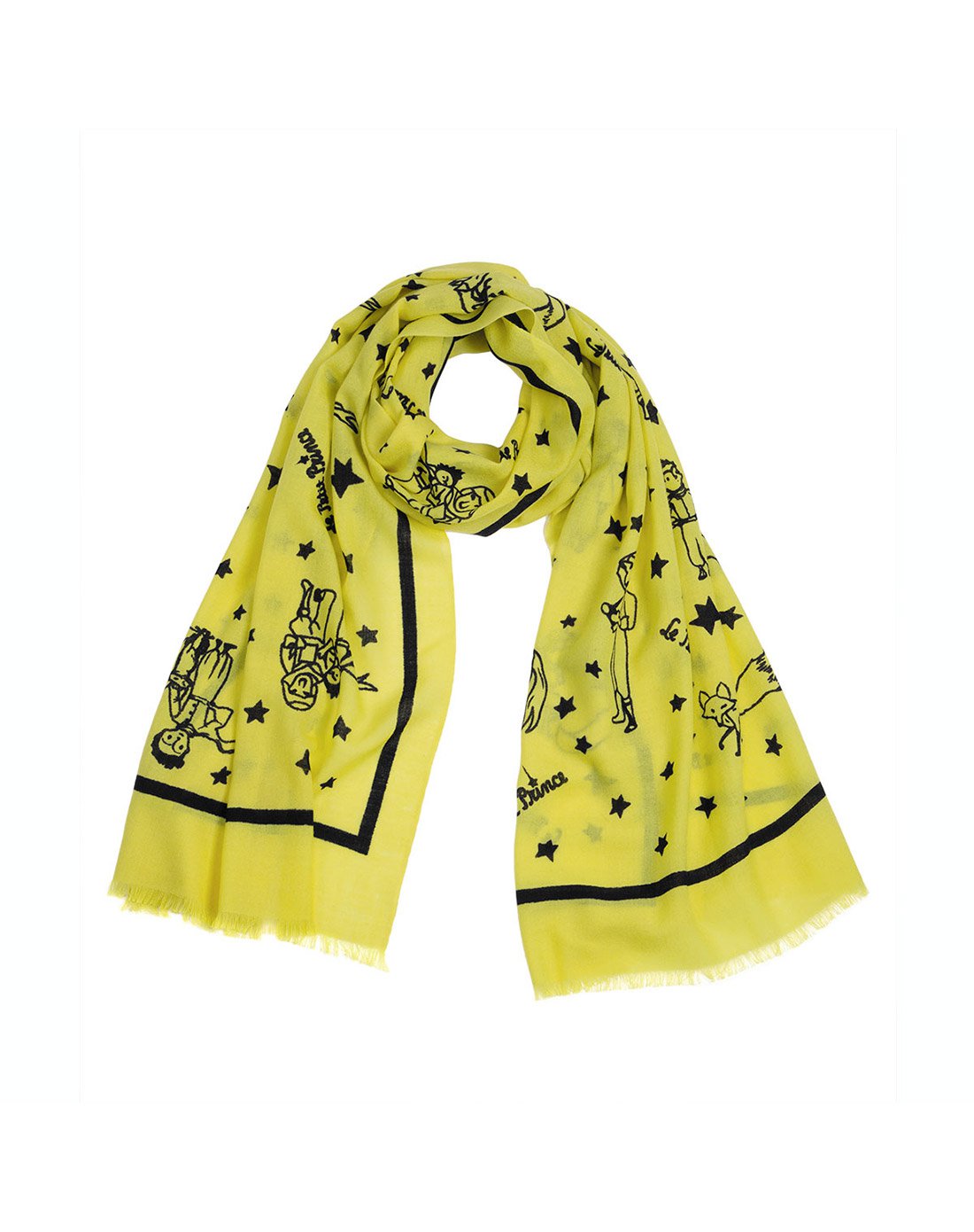 茜子shes浪漫星空保暖羊毛长披肩围巾