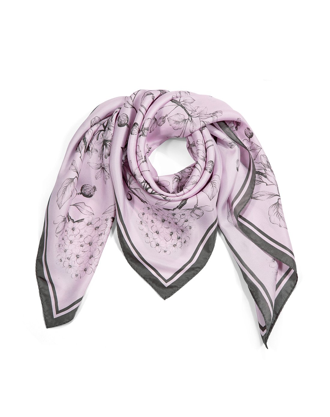 【专柜同款】shes经典蝶恋系列印花真丝大方巾桑蚕丝巾女百搭围巾