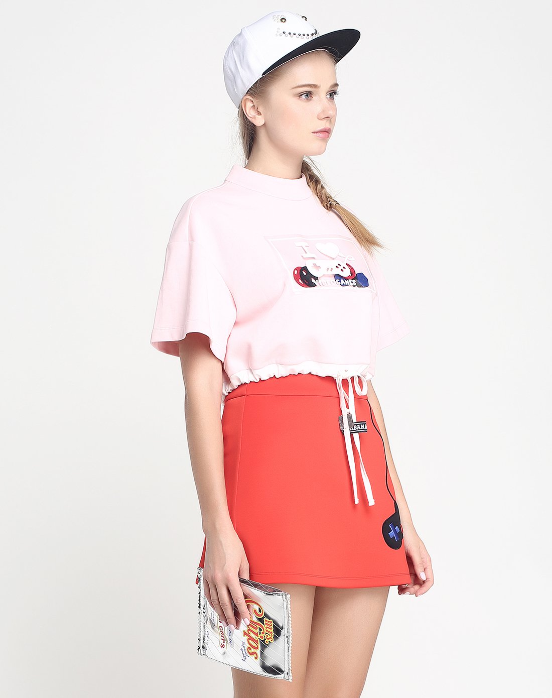 mikibana 抽绳套头卫衣