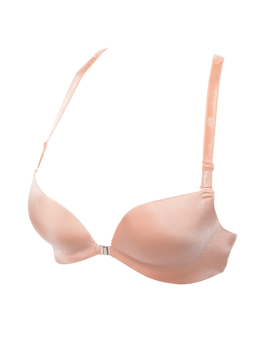 光面无钢圈美背性感聚拢文胸肤色