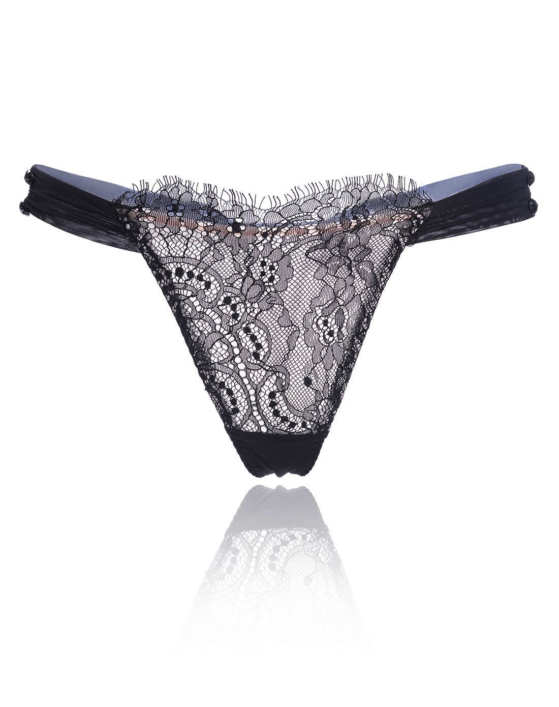 窈窕淑女性感蕾丝中低腰t字裤/丁字裤女士内裤