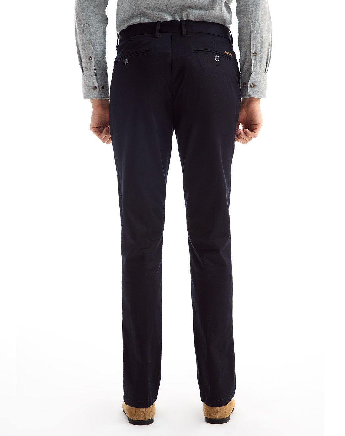 ucla2018秋季新款男士学院商务上班休闲天丝磨毛柔软弹力裤棉舒适经典