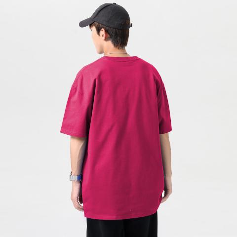 班尼路 男士夏季短袖100%纯棉宽松亲肤舒适休闲运动简约纯色短袖T恤 图片 6