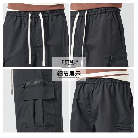 班尼路 时尚工装裤男爆款男士休闲裤百搭阔腿五分裤潮流基础款工装短裤男 图片 8