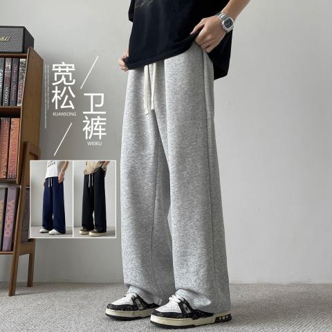 班尼路 青少年春夏针织卫裤休闲百搭长裤日常通勤运动简约宽松潮牌直筒裤 图片 2
