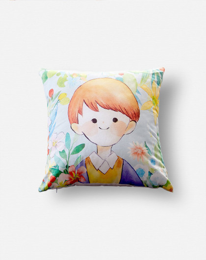 原创手绘可拆洗沙发床头靠枕靠垫办公室护腰枕抱枕 单个