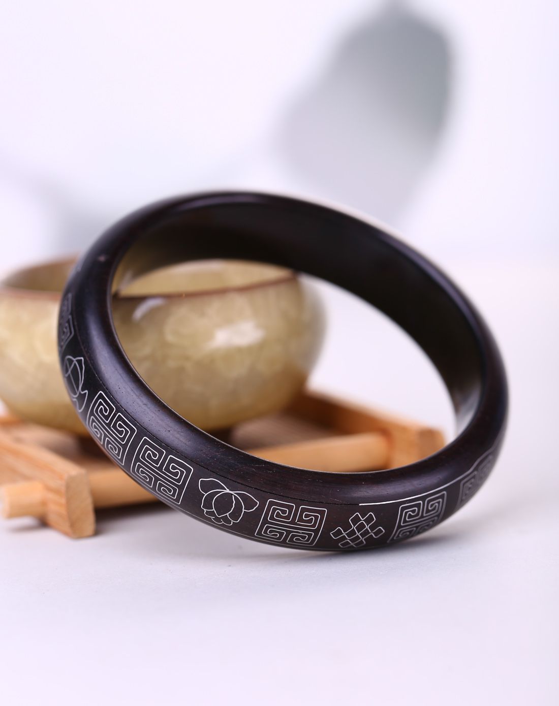 清仓 吉祥如意黑檀手镯