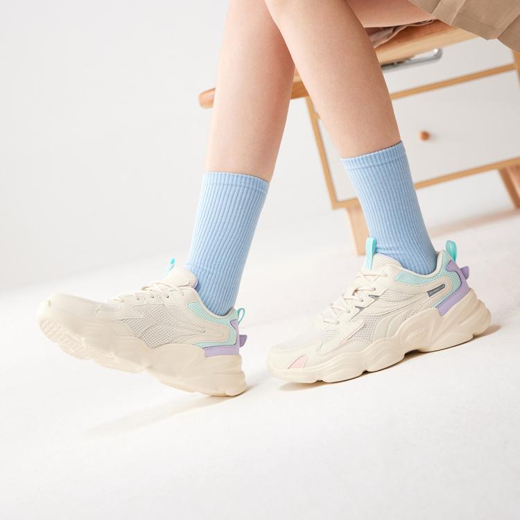 361° 【云翎】网面舒适女百搭复古老爹鞋轻便减震软弹女运动休闲跑步鞋