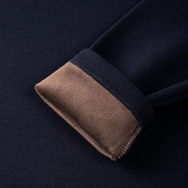 柒牌 【加绒加厚】保暖内衣男士套装防寒秋衣秋裤打底衫圆领保暖衣