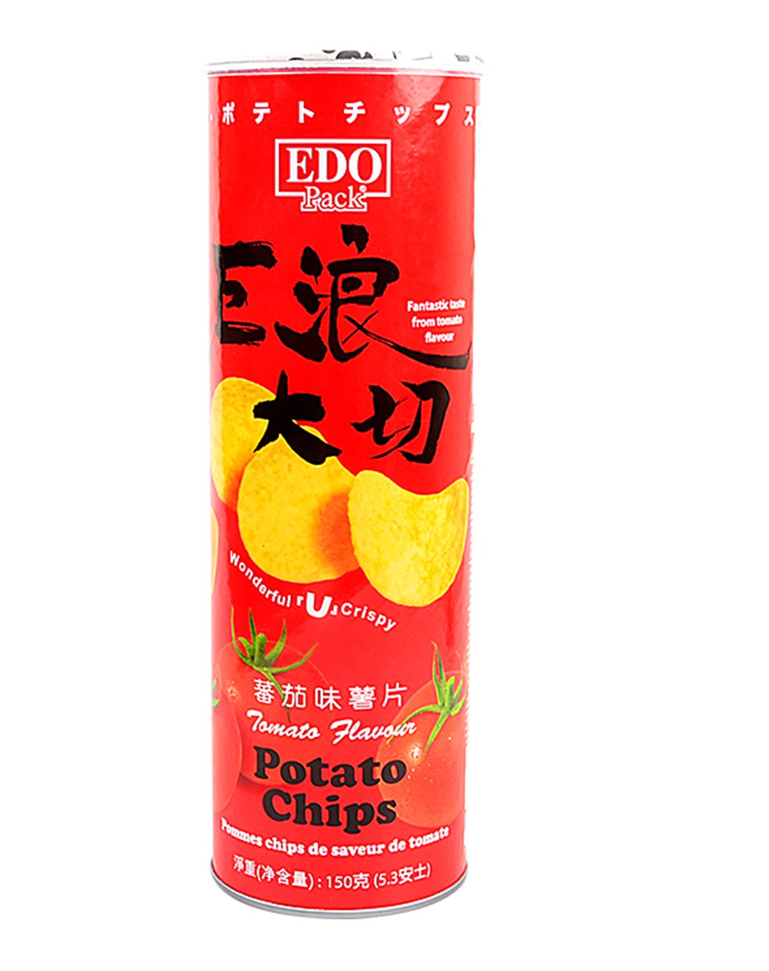 edopack薯片(原味 番茄味)组合装150g*2桶