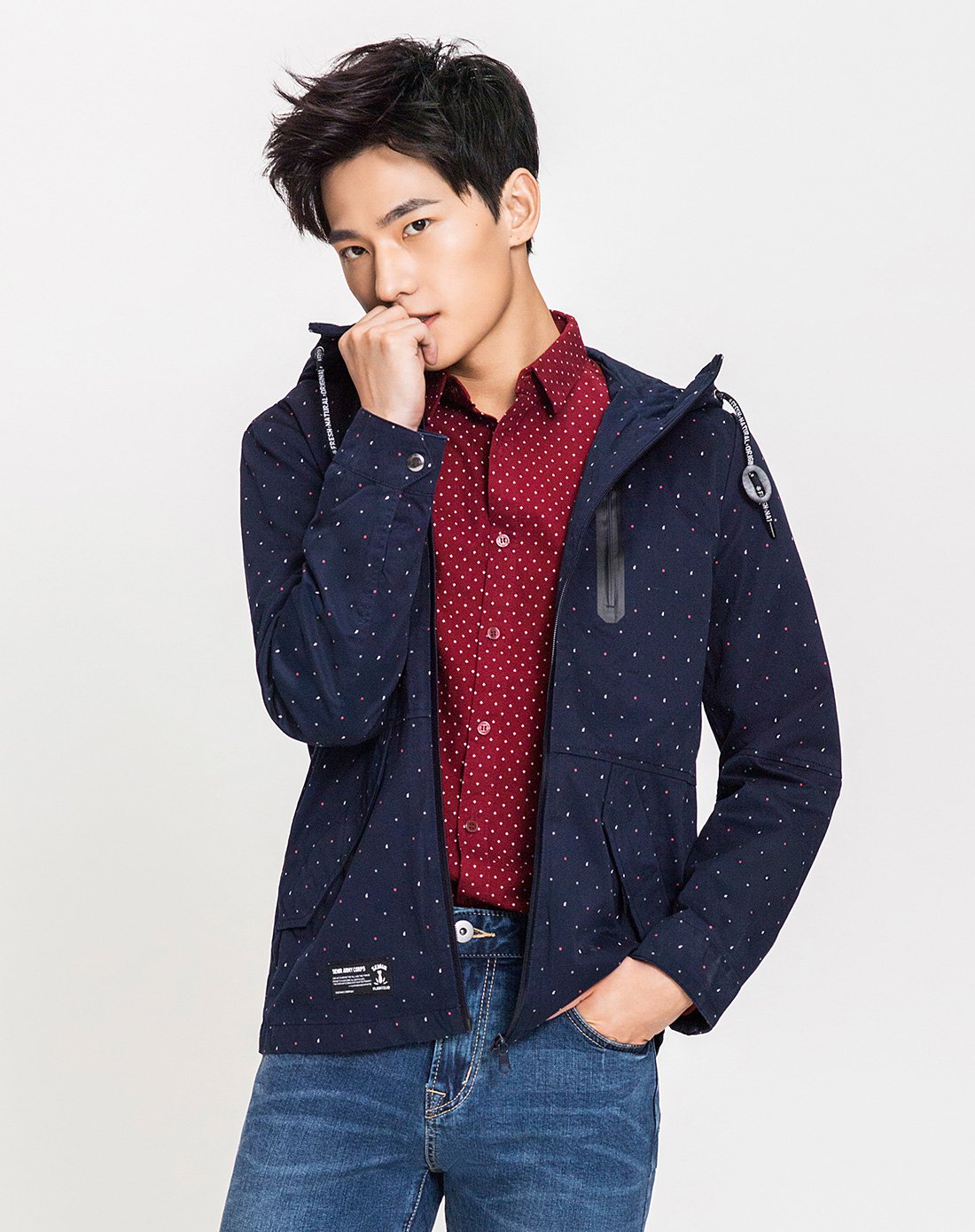 【杨洋明星同款】森马秋装男士时尚百搭青春流行休闲运动潮韩版男连帽