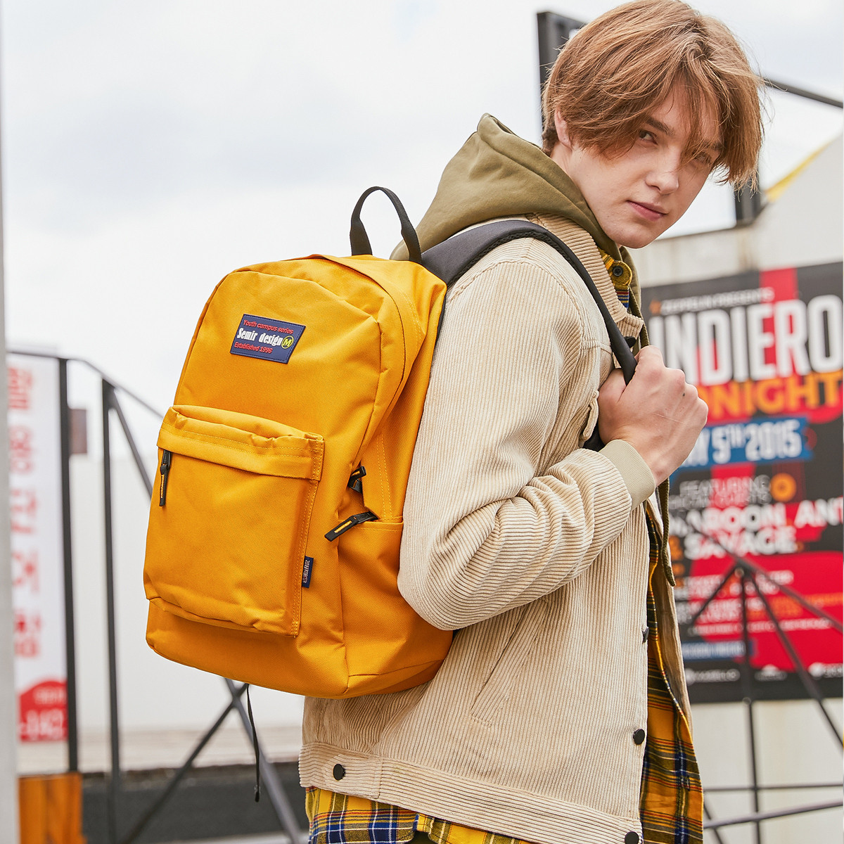 【经典情侣爆款】森马日韩校园大容量学院学生书包男双肩背包男