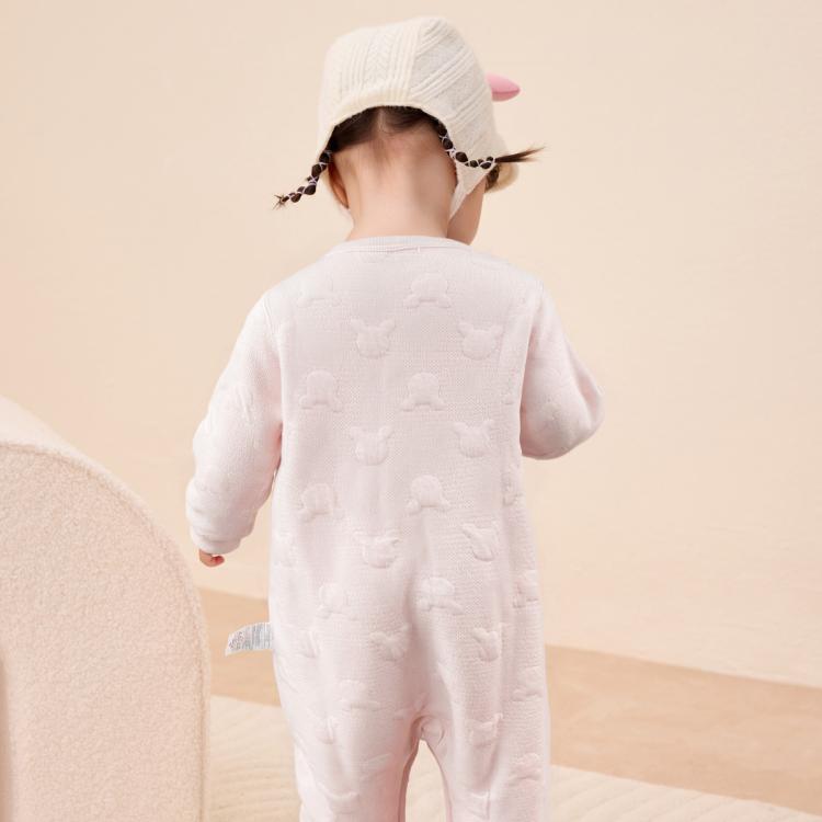 巴拉巴拉 新年夹棉婴幼儿连体衣宝宝哈衣爬服红色男童女童秋冬装新生儿亲肤 图 4