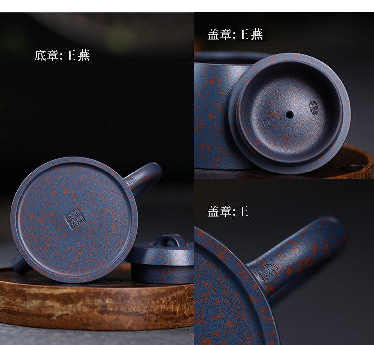 王燕180cc宜兴原矿天翠红砂汉瓦全手工紫砂壶泡茶壶功夫茶壶