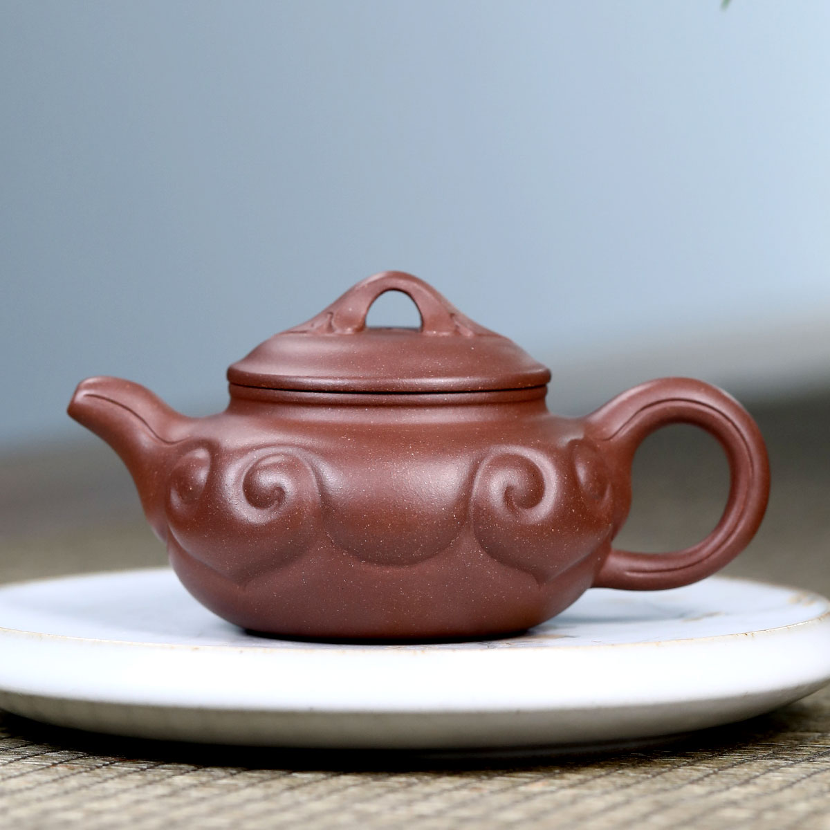 工艺师胡恋180cc宜兴原矿中槽清仿古如意手工紫砂壶泡茶壶养生壶