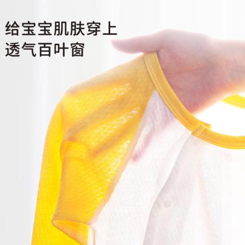 迪士尼 【凊仓福利】婴儿连体衣夏季薄款纯棉长袖哈衣新生儿宝宝外出爬服 图片 6