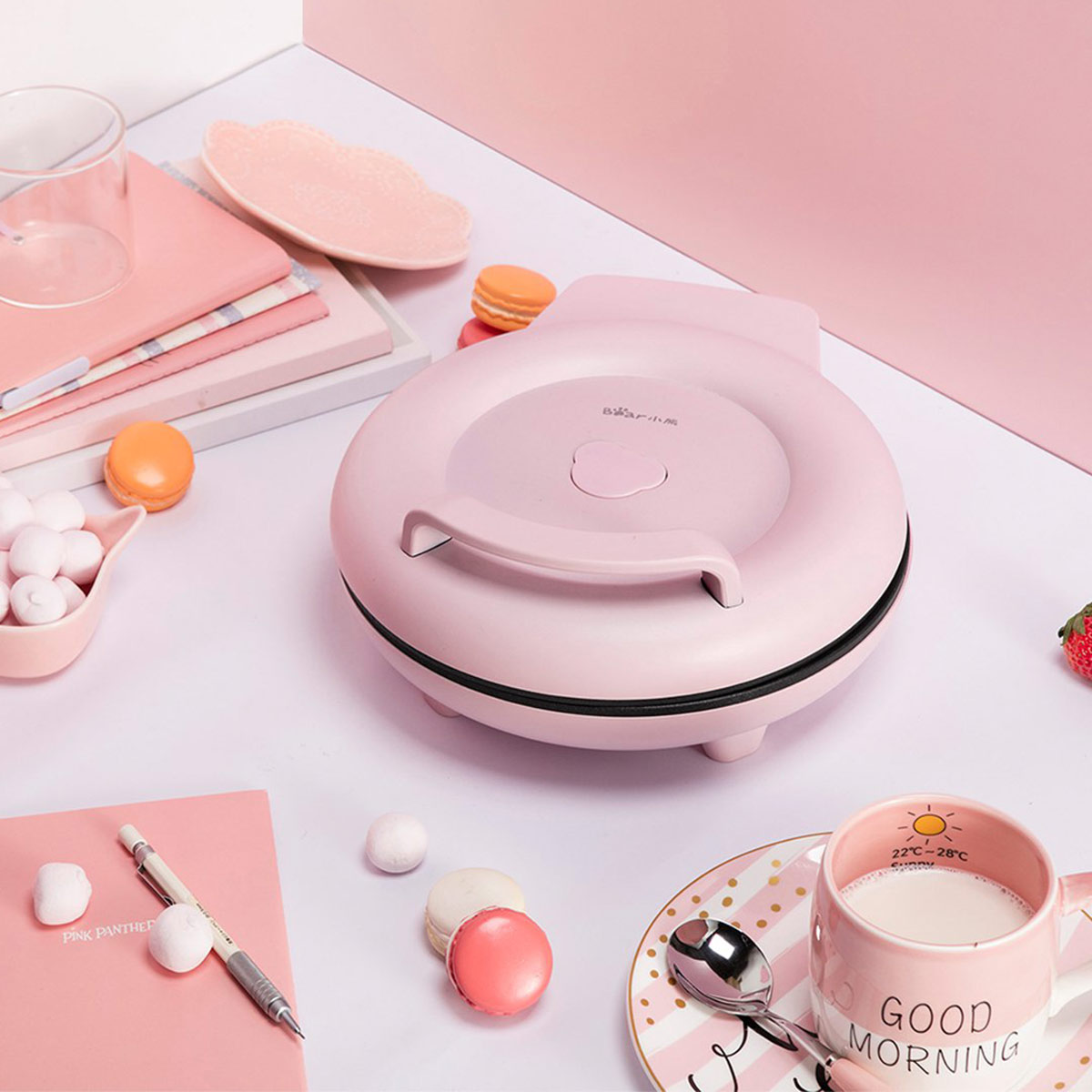 小熊电器双面电饼铛家用电饼档电烤盘悬浮烤盘不粘涂层薄饼机春卷