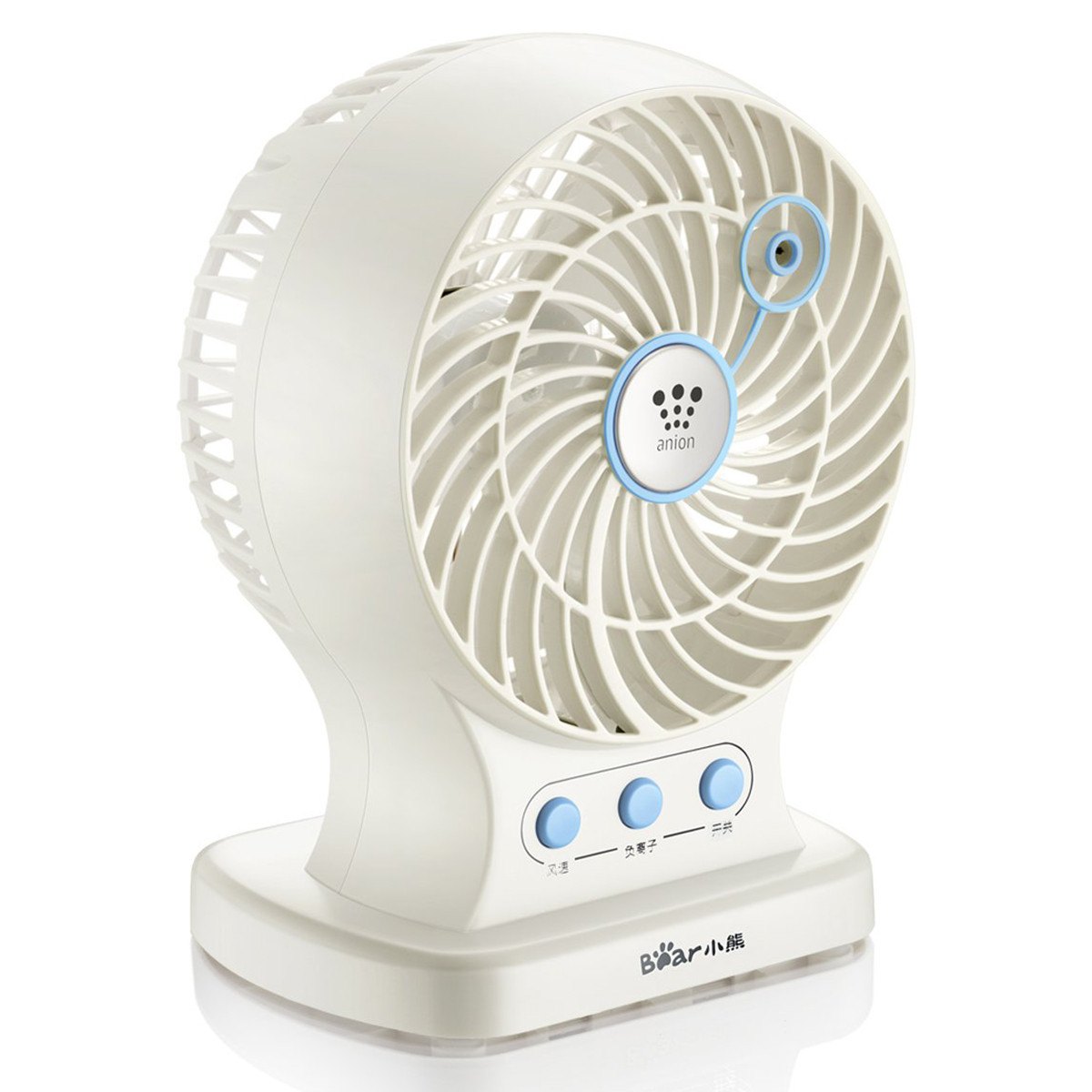负离子电风扇台式usb便携家用学生宿舍迷你静音转页台扇