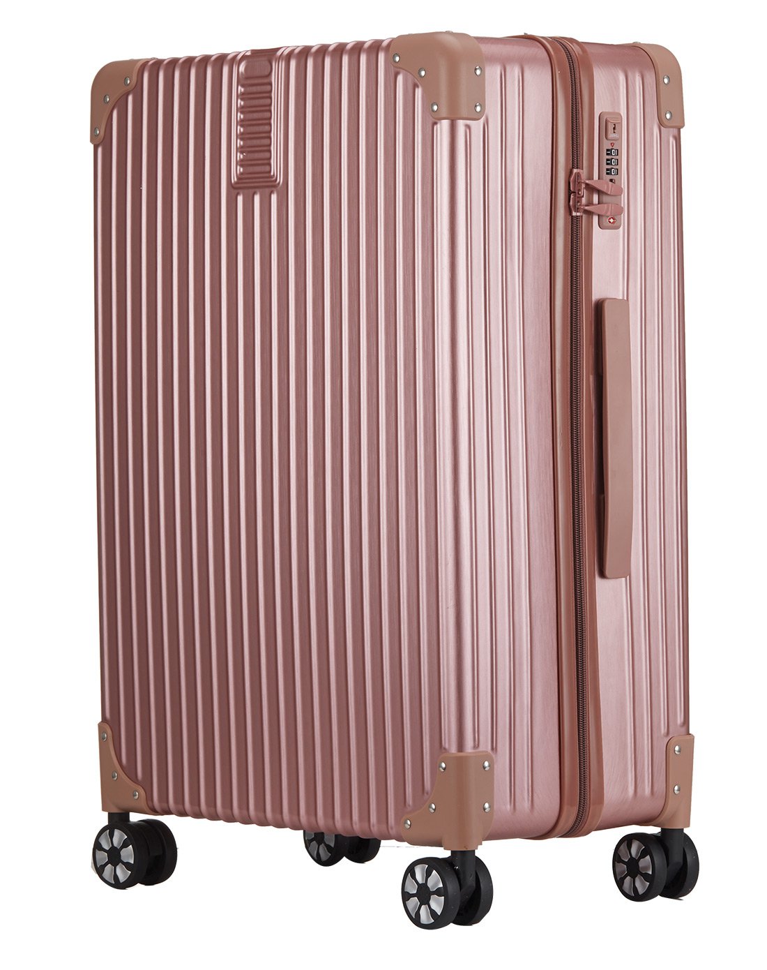 2017新款时尚万向轮拉杆箱旅行箱玫瑰金