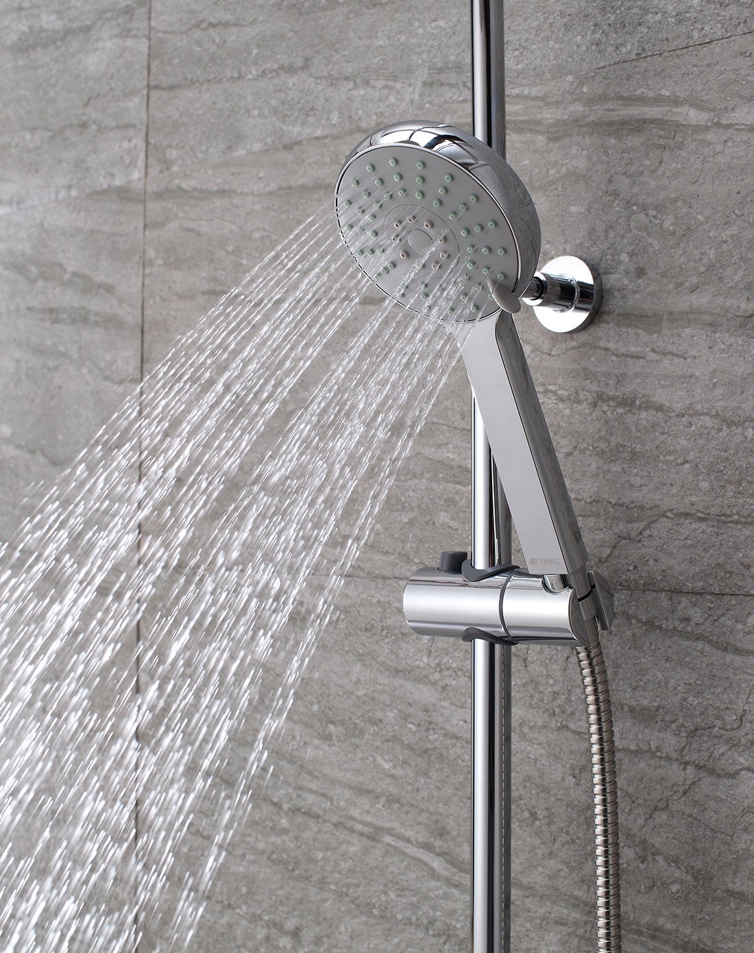 ying鹰卫浴 大顶喷精铜阀体三出水淋浴花洒套装