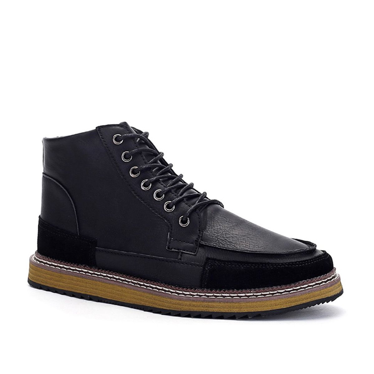 男士英伦冬季马丁靴加绒保暖男靴棉鞋子