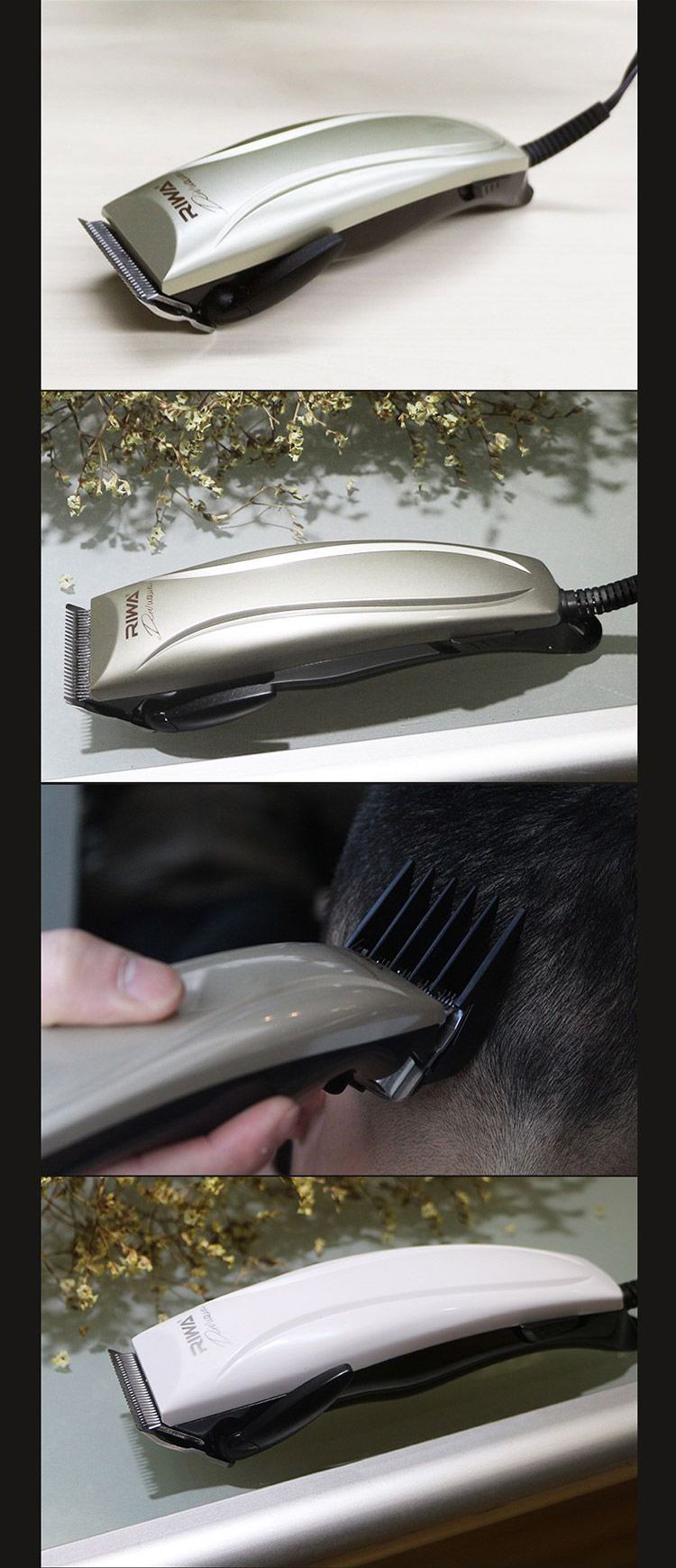 雷瓦re-759a 带线设计电动理发器电推剪