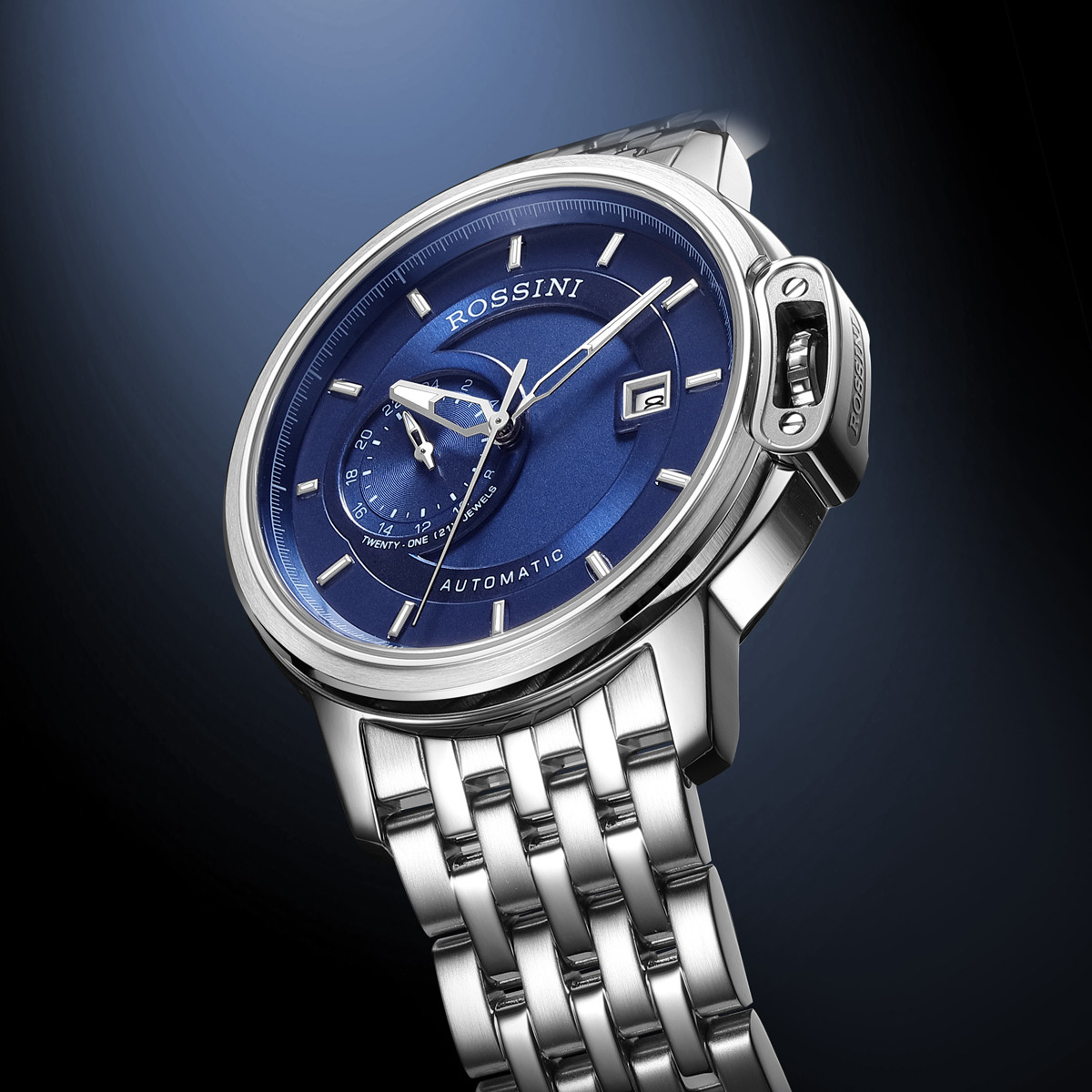 【礼盒装】勋章系列男表夜光机械手表男钢带勋章系列防水男士机械