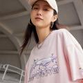 李宁 【纯棉透气】李宁女轻薄清爽T恤款夏季运动短T显瘦有型时尚短t 图片 4