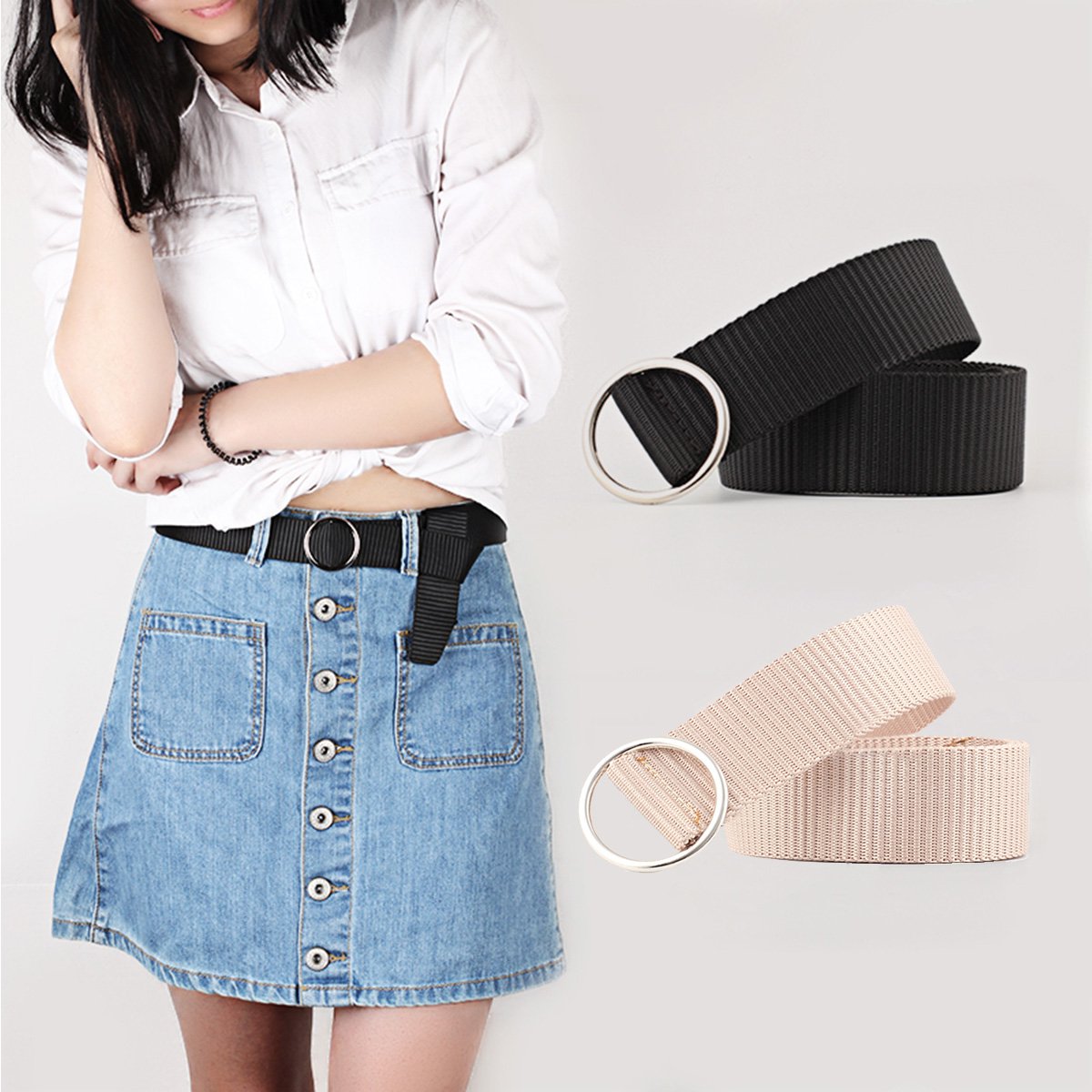 爆款百搭女款优雅时尚方便休闲网红女士皮带裤腰带女腰带