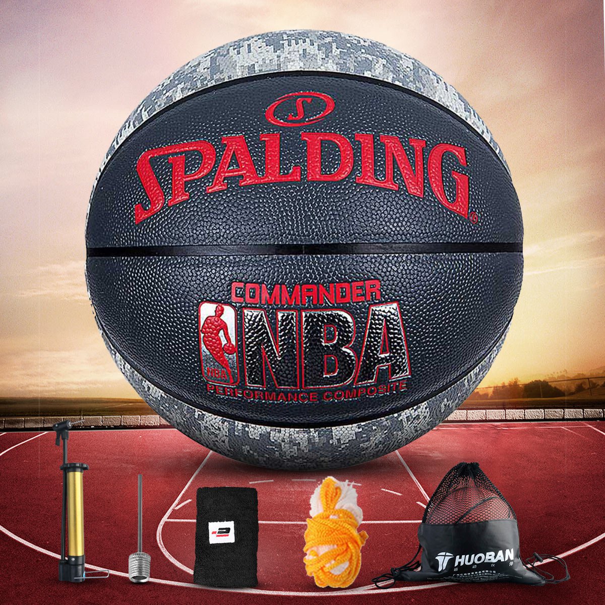 nba篮球digital camo系列(commander数码)室内室外pu篮球 74-935y