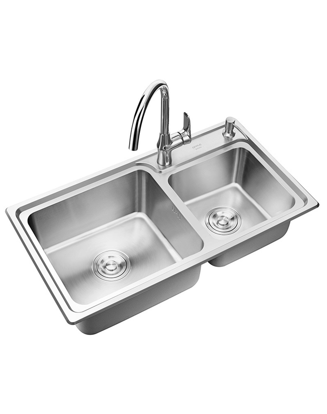 304不锈钢水槽套装水槽双槽水槽 菜盆洗碗盆洗碗池带龙头沥水架过滤网
