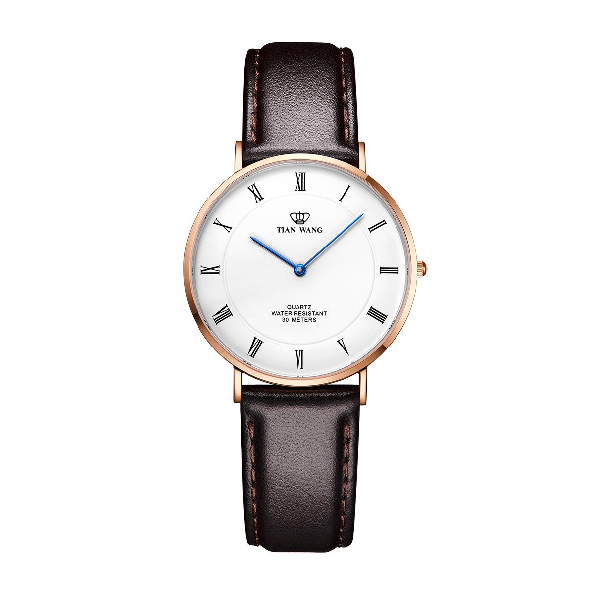 天王twinkle系列个性蓝针女表简约时尚皮带石英女士手表